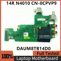 Аудиопорт -плата USB Mother плата USB для Dell Inspiron 14R N4010 CPVP9 0CPVP9 CN0CPVP9 DAUM8TB14D0 100% работа