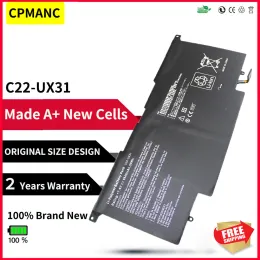 バッテリーCPMANC C22UX31 ASUS ZenBookのラップトップバッテリーUX31 UX31A UX31E UX31EDH72 C22UX31 C23UX31 7.4V 50WH/6840MAH