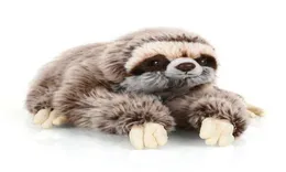 35 Cm Premium Three Toed Sloth Real Life Plush Toy Stuffed Animals Soft Plush Sloth Critters Children Gifts Doll Birthday Q07273324756