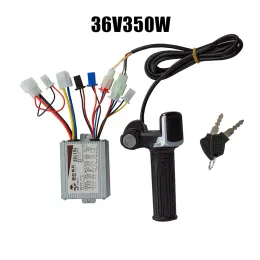 Bicycle Brushed Controller Throttle Grip Kit 24V 36V 48V 250W 350W 500W 1000W Electric Scooter E-Bike Controller Retrofit Set