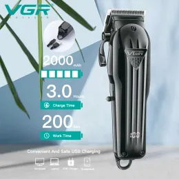 VGR Hair Clipper Professional Hair Cutting Machine Raddningsbart hårtrimmer Justerbar frisyrmaskin Trimmer för män V-282