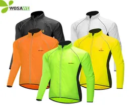 Wosawe 5 Colori giacche sportive di abbigliamento per sicurezza riflettenti traspiranti uomini donne in bicicletta per biciclette in bicicletta per la vera a vento 2602629