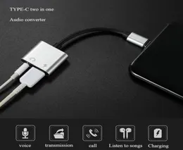 Huawei USB Type-C O 충전 어댑터 2 유형 C 남성에서 여성 3.5mm 헤드폰 잭 + 충전 변환기 Xiaomi 67769036