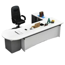 Desktop de desktop Desk de canto de escritório escrevendo maquiagem console de computadores de escritório desenho de gabinete Scrivania Angolare Furniture HDH