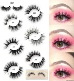 New Mink Lashes 3D Mink Eyelashes 100 Rolrulety Lashes Handmade Resulable Resulashes Popular False Eeye Lashe Makeup E 4646223