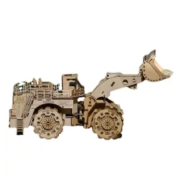 Running Car 3D Puzzles Zestawy modelowe Forklift Buldozer Model 3D drewniane łamigłówki dla dorosłych montażu