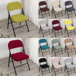 Copertina di sedia Copertura piega colorata spandex spandex separato motivano griglia di mais lycra party el banchet decorazione 1pc