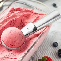Spoons 1PC Stainless Steel Ice Cream Scooper Multifunctional Pressable Fruit Spoon Ball Watermelon Machine
