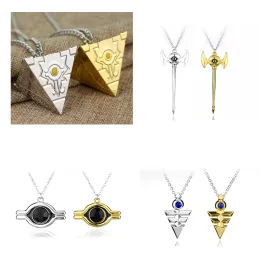 3DアニメYu-Gi-OhネックレスミレニアムペンダントジュエリーアニメYugioh Toy Cosplay Pyramid Eygyptian Eye of Horus Necklace