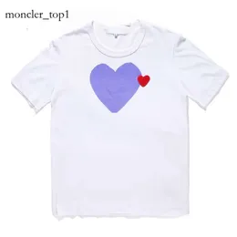 CDGメンズTシャツデザイナーTシャツラブレッドハートカジュアル女性Quanlity Loversシャツ刺繍ティーティーレジャーストリートウェアファッションスウェット6667