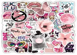 Nuovi 103050pc impermeabili Mix Rosa in stile Pink Adesivi cartone animato Aesthetic Laptop Guitarra per chitarra graffiti Sticker Toys Kid Sti5895707