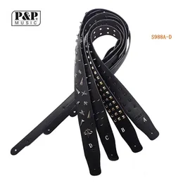 2024 P P High quality Arrivals leather guitar strap for acoustic electric guiatr Ukulele bass accessories Guitar PartsArrivals leather guitar strap