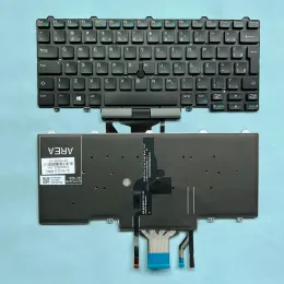 لوحات المفاتيح E5470 Brazil Teclado for Dell Latitude E5450 E5470 E7450 E7470 E5480 E5490 7480 7490 5480 5488 لوحة مفاتيح الكمبيوتر المحمول الخلفية