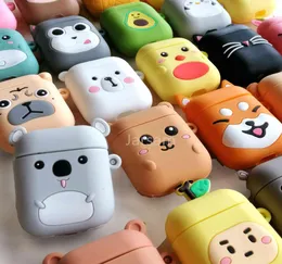 لحالة Airpods Case 3D Cartoon Cute Soft Silicone Arear Facts for Air Pods Wireless Tover Acags 5878946