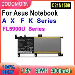 Батареи Dodomorn Ноутбук батарея C21N1509 для Asus vivobook x556ua x556ub x556uf x556uj x556uq x556uqk x556ur x556uv f556u f556ua f556u