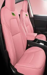 Biltillbehör Seat Cover för Tesla Model YS High Quality Leather Custom Fit 5 Seaters Cushion 360 Degree Full Covered Model3 O4172384