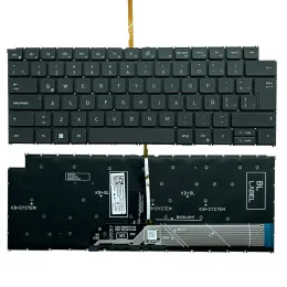 Teclados 3420 SP/Teclado de retroilumação em latim para Dell Inspiron 13 5310 5320 14 5410 5415 5418 5420 5425 7420 16 5620 5625 Latitude 3320 3420