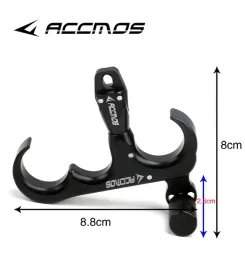 Accmos 360 grader 3/4finger Compound Bow Release Aid med justerbar tumbågskytte skytte jakttillbehör