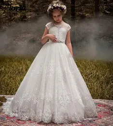 2020 Новое прибытие платья цветочницей для свадьбы vestidos daminha девушки с кружевными платьями первого причастия для девочек8194180