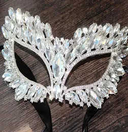 Attraktive Kristallparty -Maske Masquerade Ball Hochzeit Frauen sexy Eyemaskball Funkeln Accessoires bevorzugt Weihnachtsgeschenke5280104