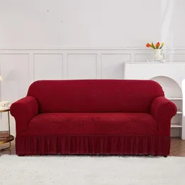 Chaves de cadeira Sofá para sala de estar definida com sede anti-couch Cot de algodão com capa de renda de lda de 1 a 4 lugares