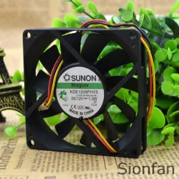 Pads For Jian Zhun SUNON KDE1208PHV3 8015 12V 1.3W 8CM / cm projector silent fan Test Working