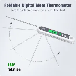 Habotest Anında Okuma Et Termometresi Dijital Mutfak Yemek Yemek Şeker Termometresi Yağ Derin Kızartma Barbekü Izgara Termometresi