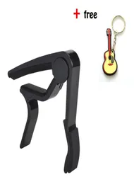 Музыканты черной гитары капо рекомендовали капо для акустического электрического или гитара, идеально подходящего для банджо и гаулеле алюминия2118969