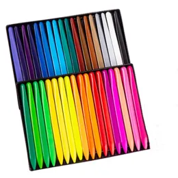 Crayons 36 색 선물 선물 비 더러운 손수 씻을 수있는 조기 교육 도구 왁스 연필 마커 유리 그림 막대기 색상 크레용