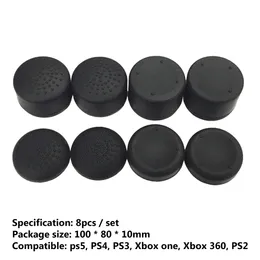 8pcs Controller Silicone Analog Thumb Stick Cap Cop Grip Cover для PS5/PS4/PS3/PS2/Xbox 360/Xbox One Accessories Game