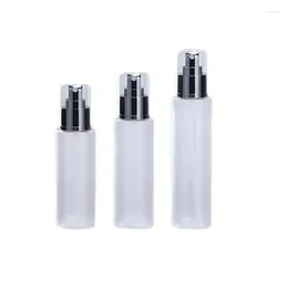 Storage Bottles 25pcs 100ml 120ml 150ml 3oz 5oz Perfume Refillable Atomizer Empty Frost Cosmetic PET Plastic Mist Spray Bottle For Hair