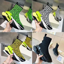 Future Bold Knit High Top Casual Shoes Womens Unicorn Dads Shoes Thick Platform Hollow Air Sole Men Socks Sneakers