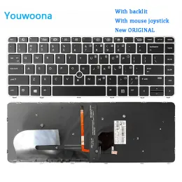 Клавиатуры Новая оригинальная клавиатура ноутбука для HP EliteBook745 G3 745 G4 840 G3 G4 848G3 ZBook 14U G4