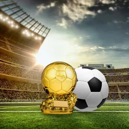 Home decoration ornaments Soccer Trophy Golden Ball Player Award Commemorative Gift Football enthusiasts 240407