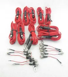 Whole5 setzt Red RCA Jack Conversion Tattoo Power Clip Cord für Tattoo Power Kit Set Supply TCC053969698