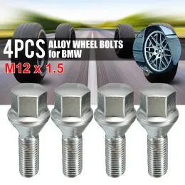 1/4PCS Колесовый гаек болт сплав сплавного сплава M12X1,5 мм для BMW E21 E30 E36 E46 E90 E91 E92 E93 3 Series 1975-2012