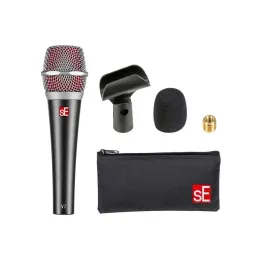 Microfones SE V7 RecordingGrade Pickup Resposta de frequência mais ampla para desempenho de palco e casa ao vivo