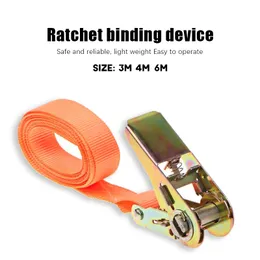 25mm Universal Heavy Duty Tie Down Cargo Strap Luggage Lashing 3/4/5M Strong Ratchet Strap Belt Metal Buckle Tow Rope Tensioner