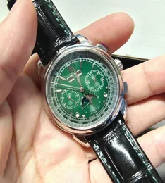 PP Automatyczni mężczyźni oglądają wielofunkcyjny księżyc Faza podrzędna funkcjonalna Montre de Luxe9650363