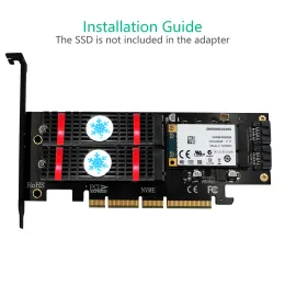 Schede H1111Z NVME M.2 NGFF MSATA SSD PCI Express Reser Card PCIE E PCIE A Adattatore M2 M.2 Raiser M2 Adattatore SATA M.2 SSD Cooling