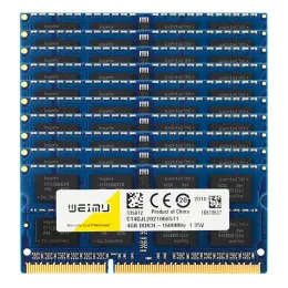 RAMS 50st DDR3L RAM 4GB 8GB 1066MHz 1333MHz 1600MHz 1.35V PC3 8500 10600 12800 Notebook Memory Sodimm 204Pin1.35V Memoria DDR3 RAM