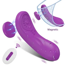 Manyetik Uzaktan Kumanda Giyilebilir Külot Klitoral Vibratörler Kadınlar için Klitoris Stimülatörü Gspot Titreşimli Masaj Yetişkin Seks Oyuncakları 240403