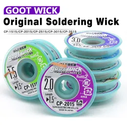 GOOT Original High Quality Desoldering Wick With Braided Copper Wire CP2015 1515 3015 3515 2515 BGA Solder Paste Remover tools