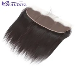 Beva 13x4 Brezilya Düz Saç Dantel Frontal Free Part 100% İnsan Saç 8-20 inç Doğal Renk Virgin Saç Ücretsiz Gönderim6386774