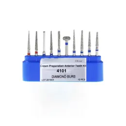 1 Box Dental Diamond Bur Fit für Zahngeschwindigkeit Handstück Zahninstrument Tool FG Serie Zahnstrecken Drills Zahnarztbohrungen