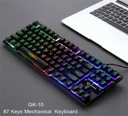 Teclado mecânico de jogos luminos