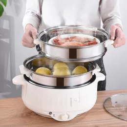 Multicookers Electric Rice Cooker 220v Multicooker Hotpot Stew Heating Pan Noodles Eggs Soup Steamer Rice Cookers Cooking Hot Pot Steame