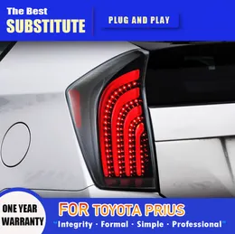 Estilo de carro para Toyota Prius Hybrid 2009-2014 Light traseira DRL Lâmpada traseira Dinâmica Signal Luzes de freio LED