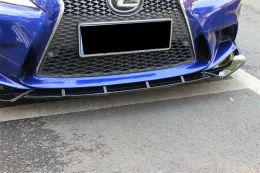 Lexus IS250の場合IS350 IS300 F SPORT 2014-2016 CAR FRONT BUMPER LOWER CHIN LIP SIDE SIDE SPITILS BODY KITS GUARDS DEFLECTOR