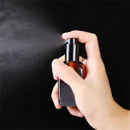 Mini parfüm sprey şişeleri koyu kahverengi doldurulabilir portatif cam bölünmüş şişe seyahat kozmetik konteyner 10ml/20ml/30ml/50ml/100ml